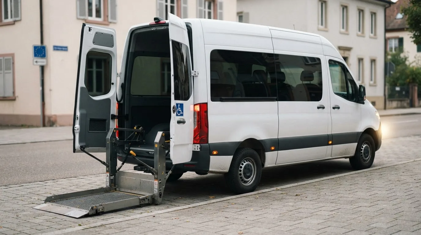 Accessible Vehicles exterior, three-quarter front view
