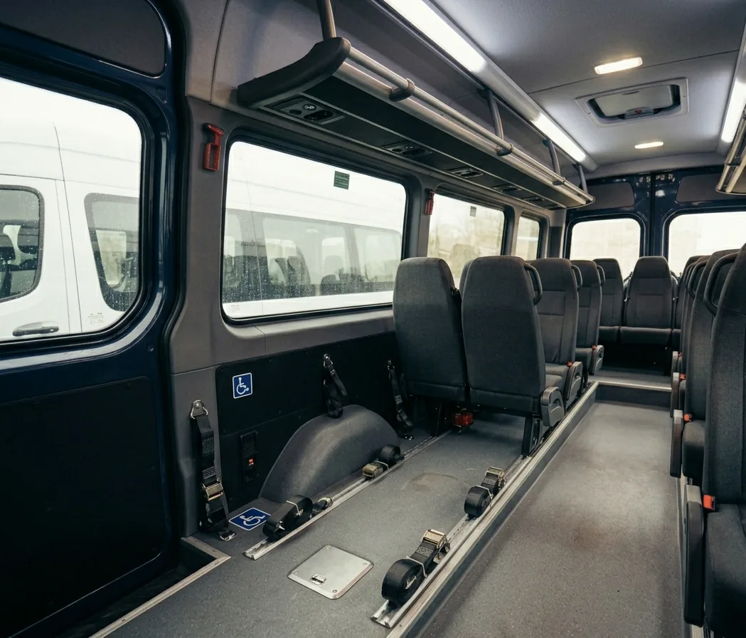 Accessible Vehicles interior showing seating layout