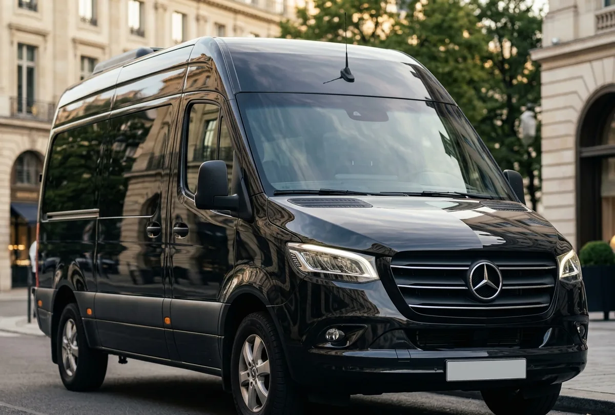 Sprinter Van exterior, three-quarter front view
